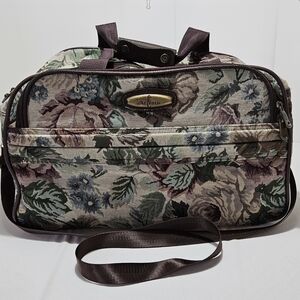 Atlantic Floral Tapestry Bag – Vintage Cottagecore Overnight Travel Tote